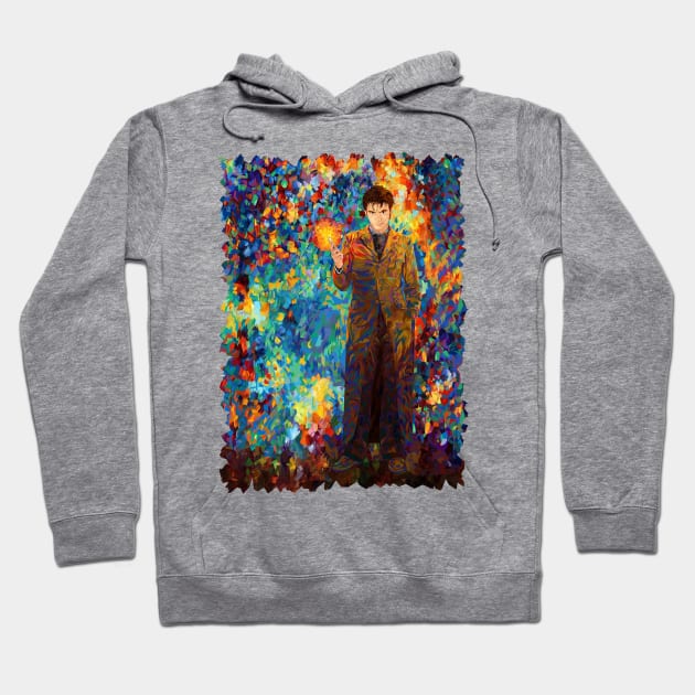 10th doctor with screwdriver abstract art Hoodie by Dezigner007